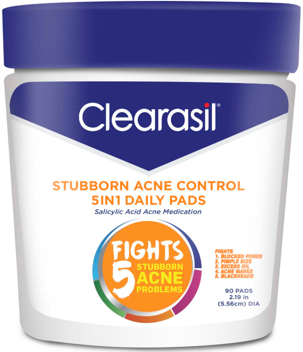 CLEARASIL Stubborn Acne Control 5 In 1 Pads